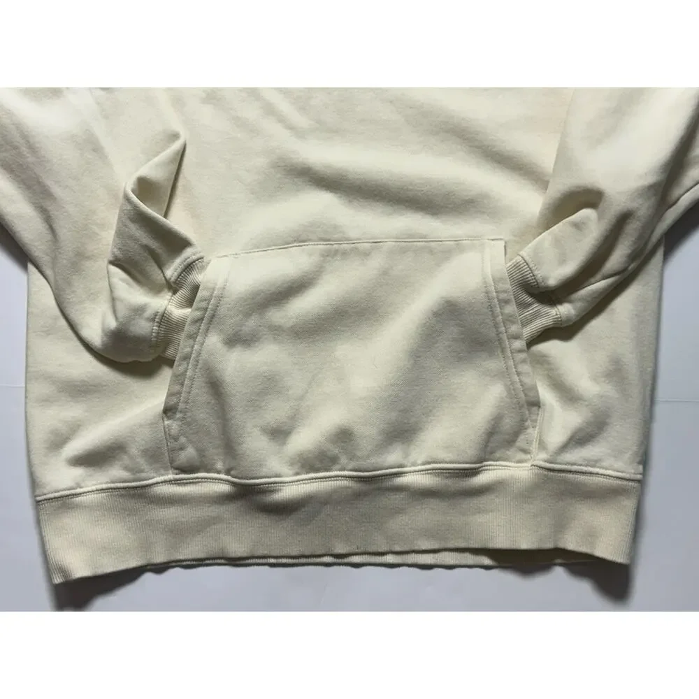 The North Face Beige Logo Graphic Print Pullover Hoodie Men's Size M